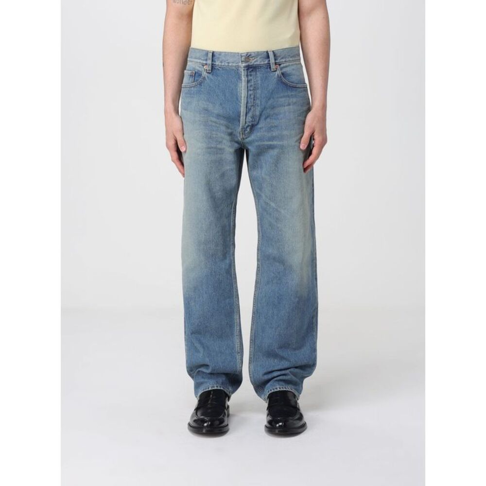 Saint Laurent Men Saint Laurent Wide-Leg Denim Jeans